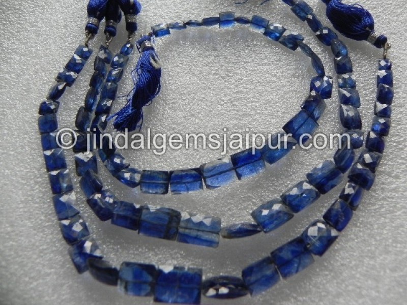 Kyanite Faceted Chicklet Shape Beads